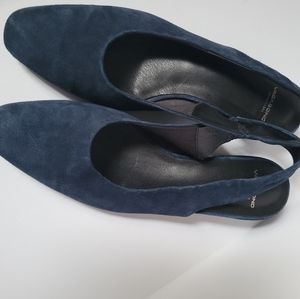 Vagabond Shoemakers Navy Blue Slingbacks